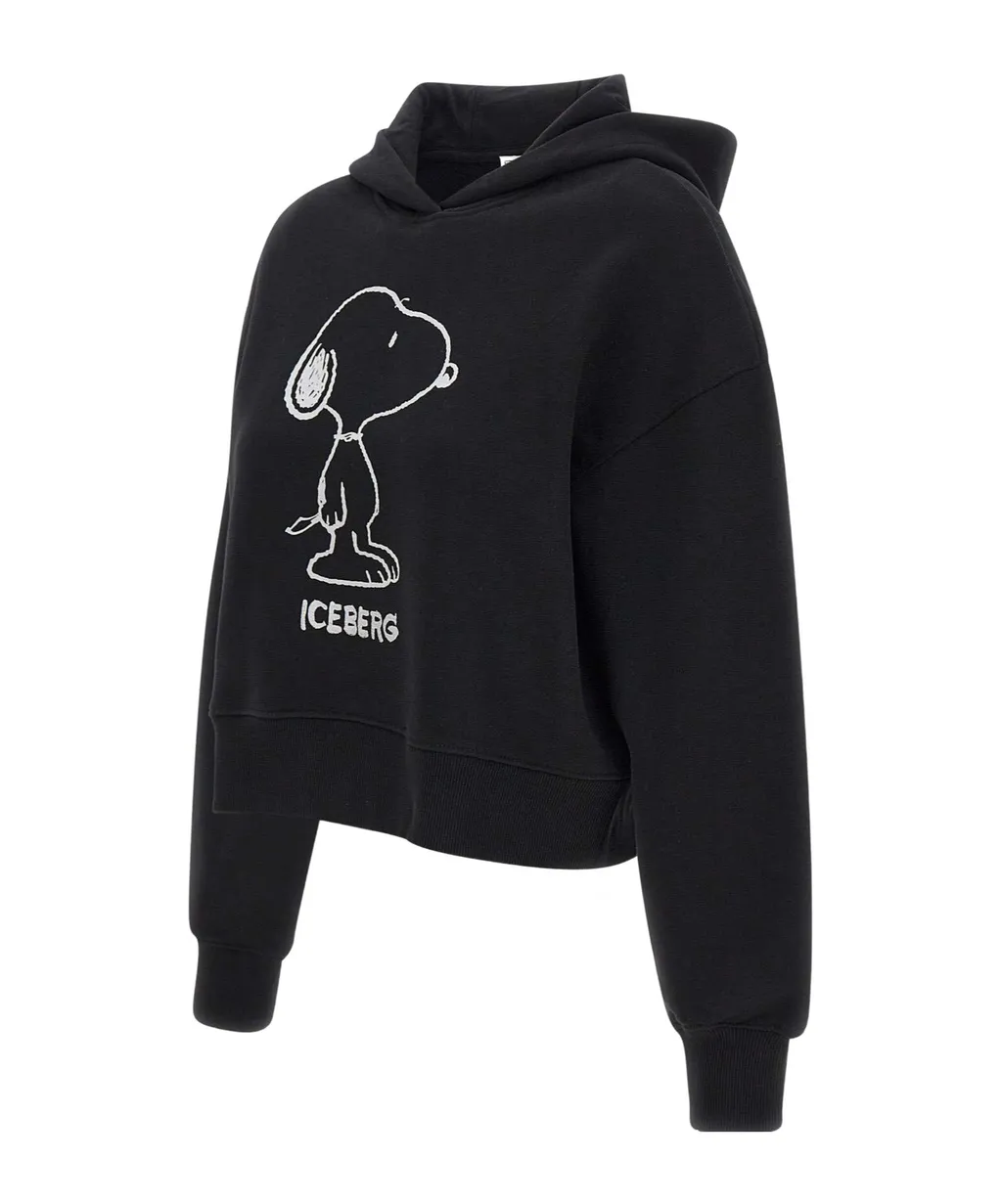 Logo Printed Long Sleeved Hoodie
