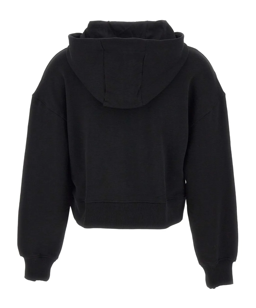Logo Printed Long Sleeved Hoodie