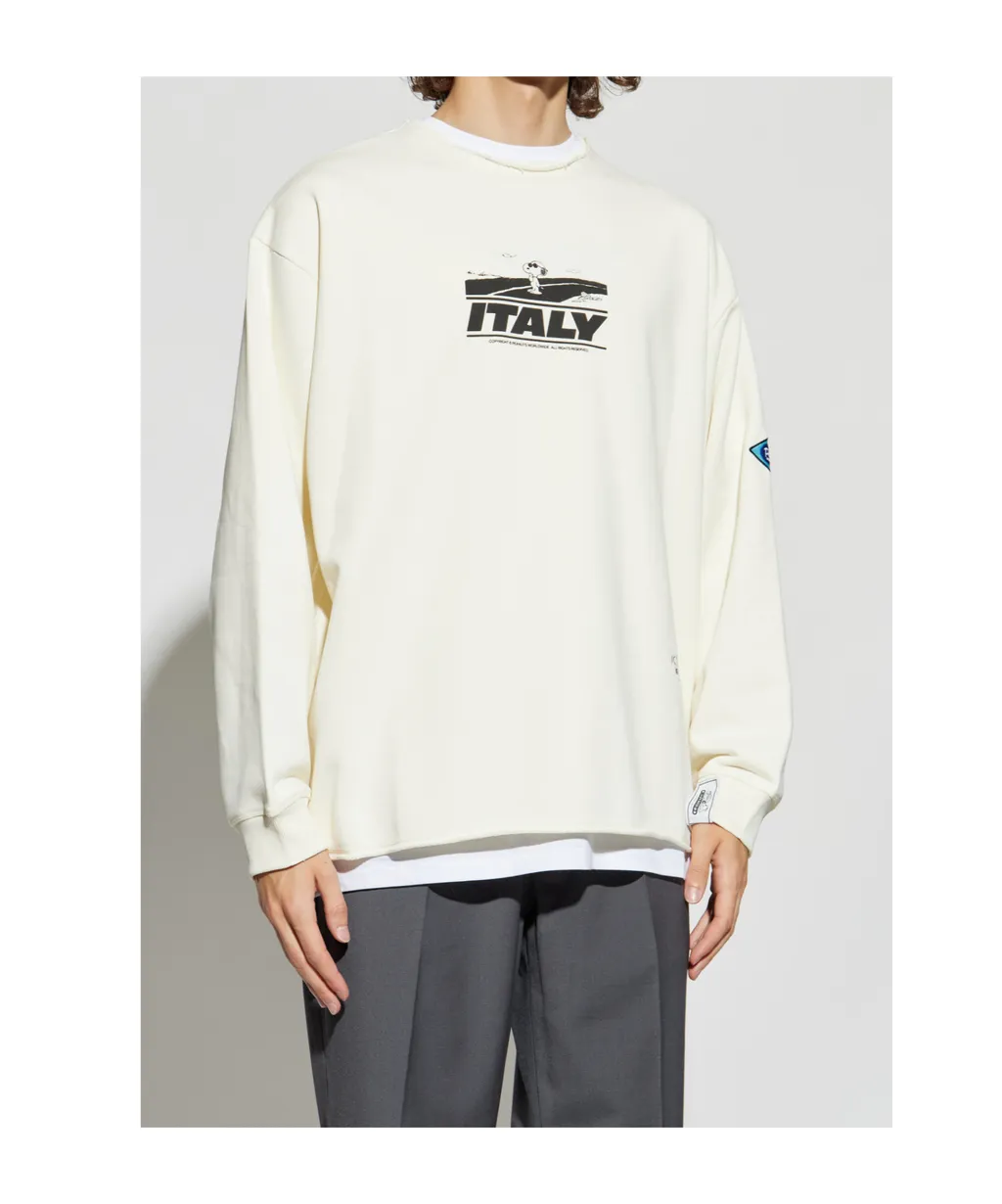 Crew Neck Printed Sweatshirt