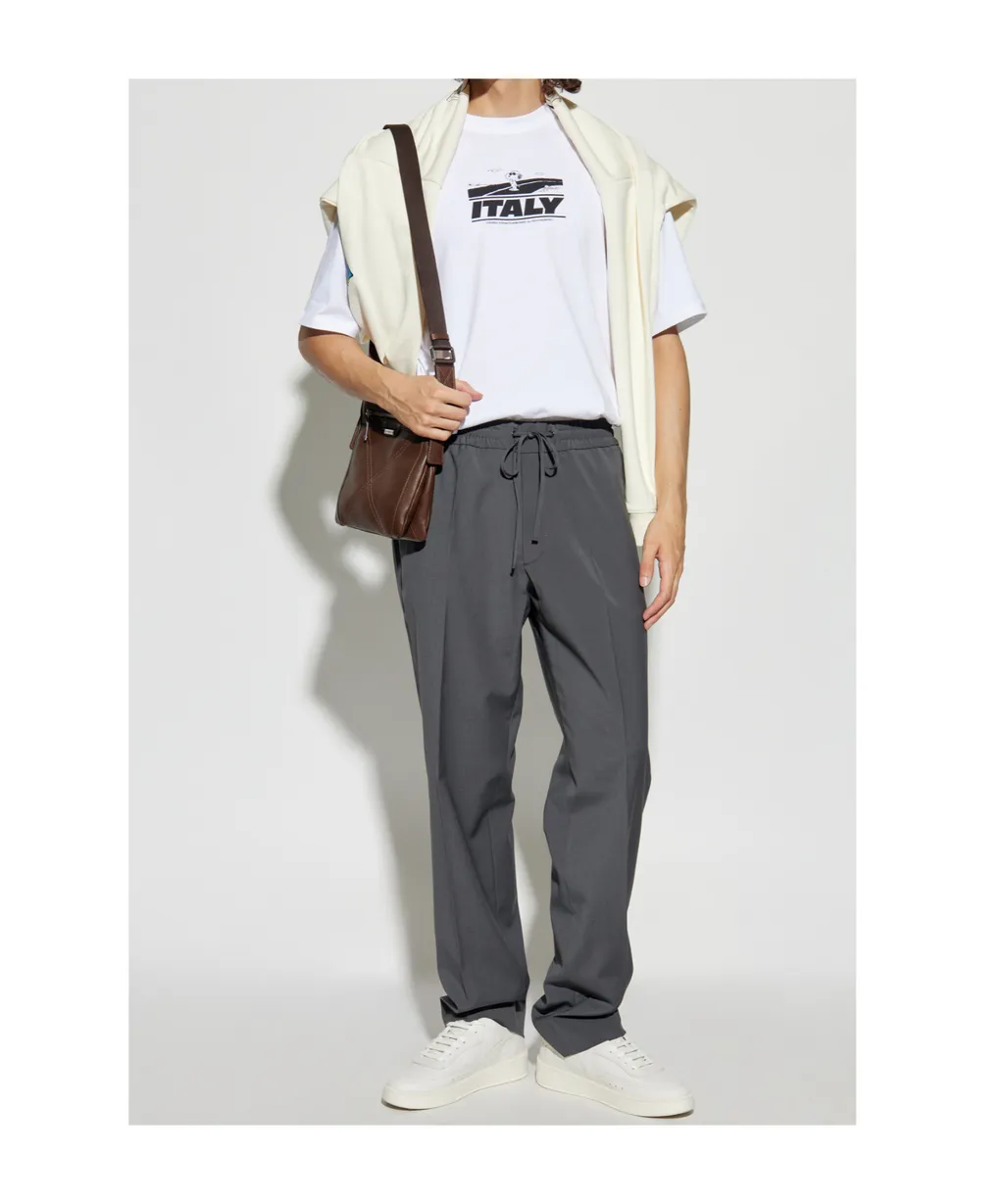 Crew Neck Printed Sweatshirt