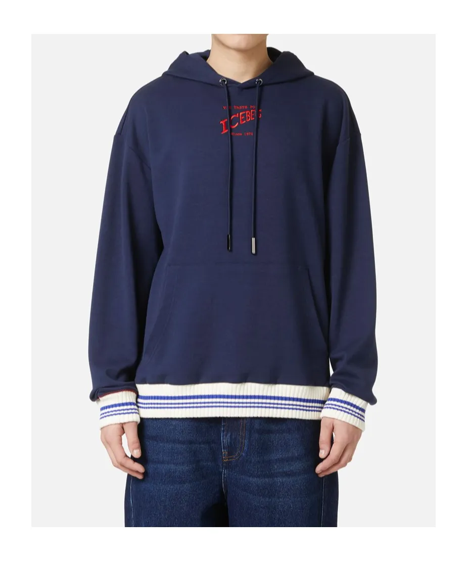 Logo Embroidered Hooded Sweatshirt