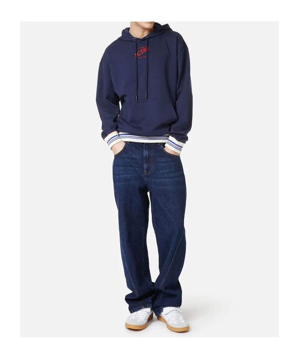 Logo Embroidered Hooded Sweatshirt