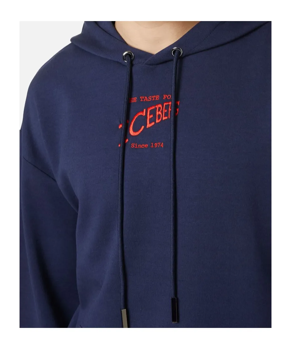 Logo Embroidered Hooded Sweatshirt