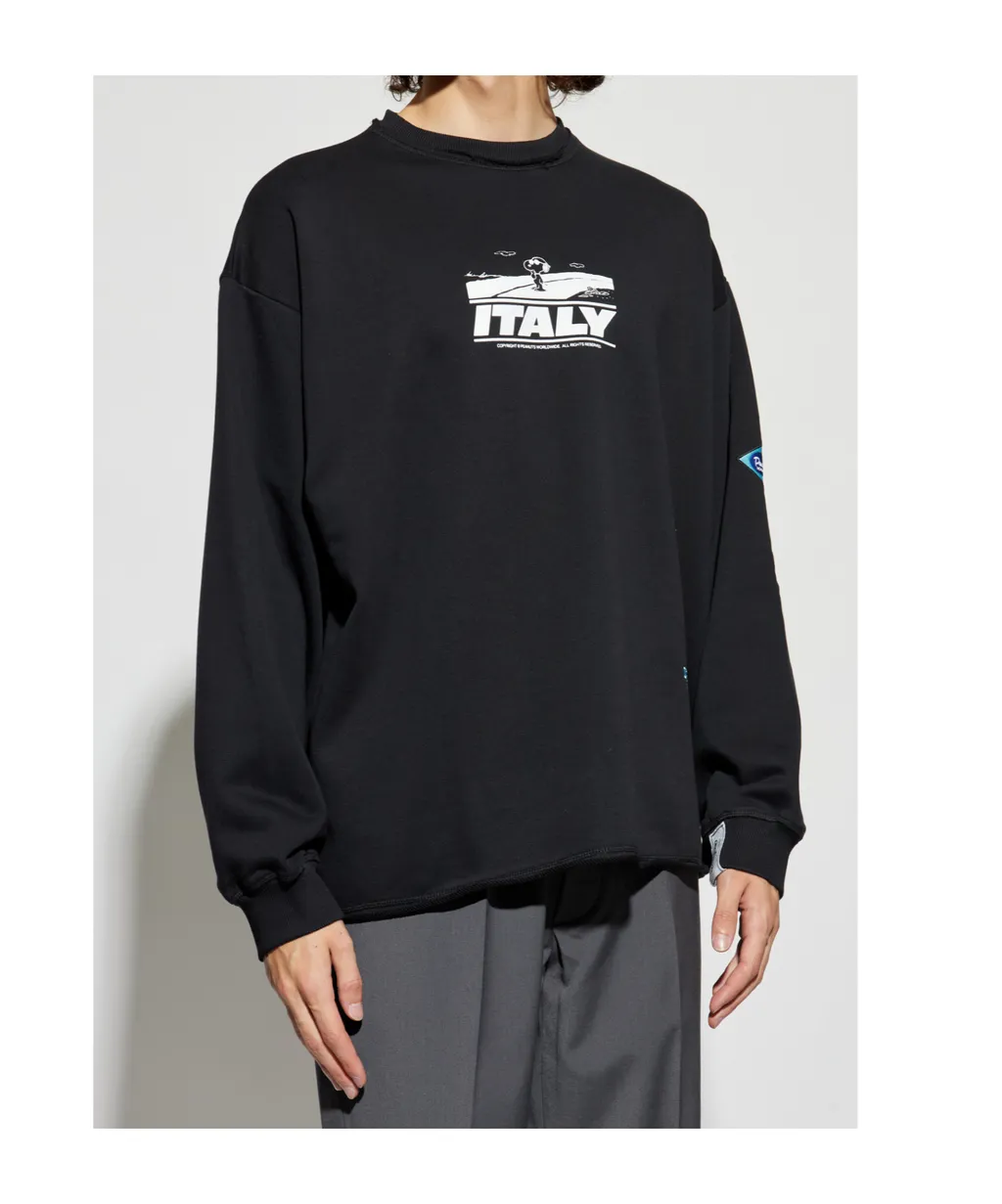 Crew Neck Printed Sweatshirt