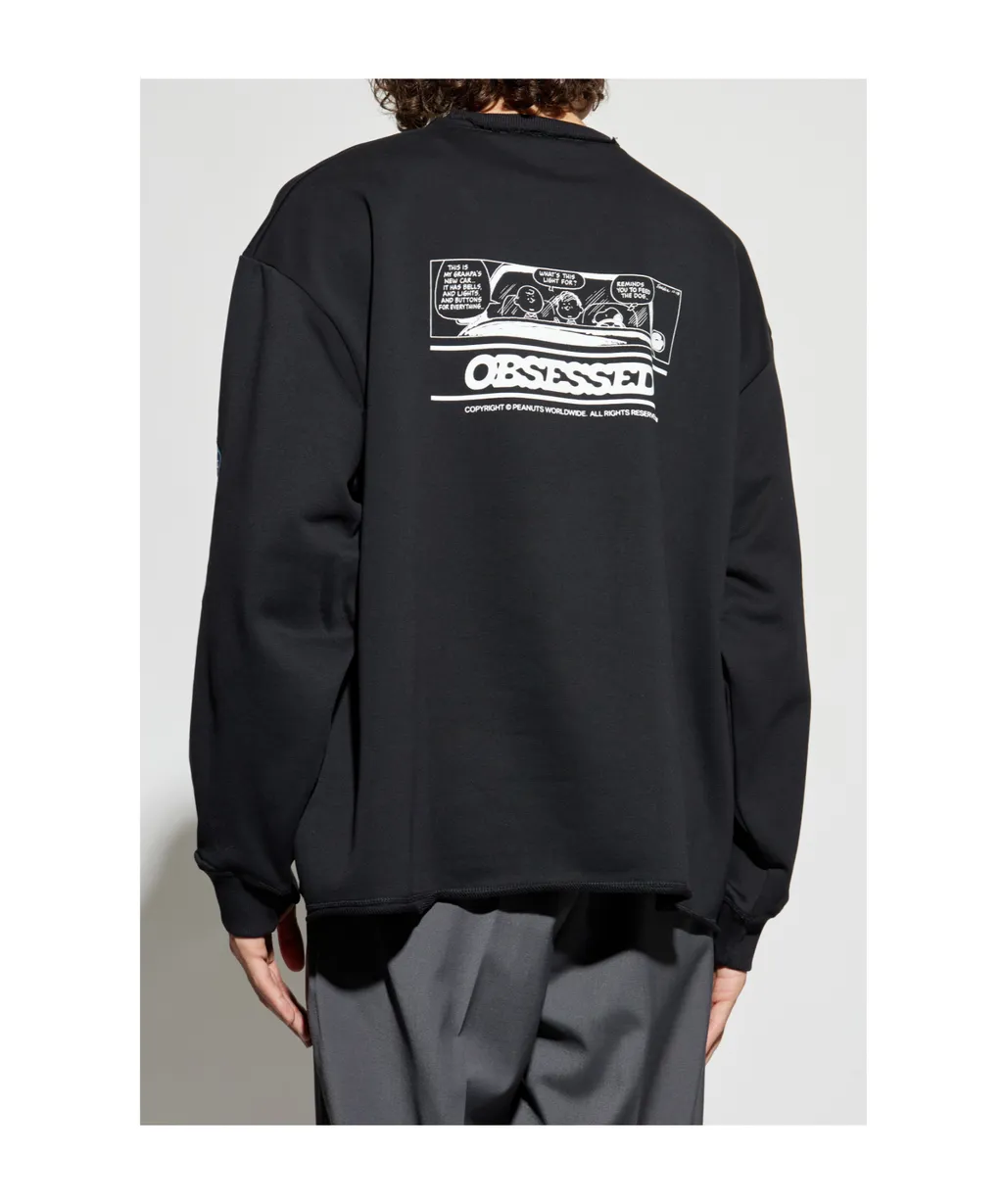 Crew Neck Printed Sweatshirt