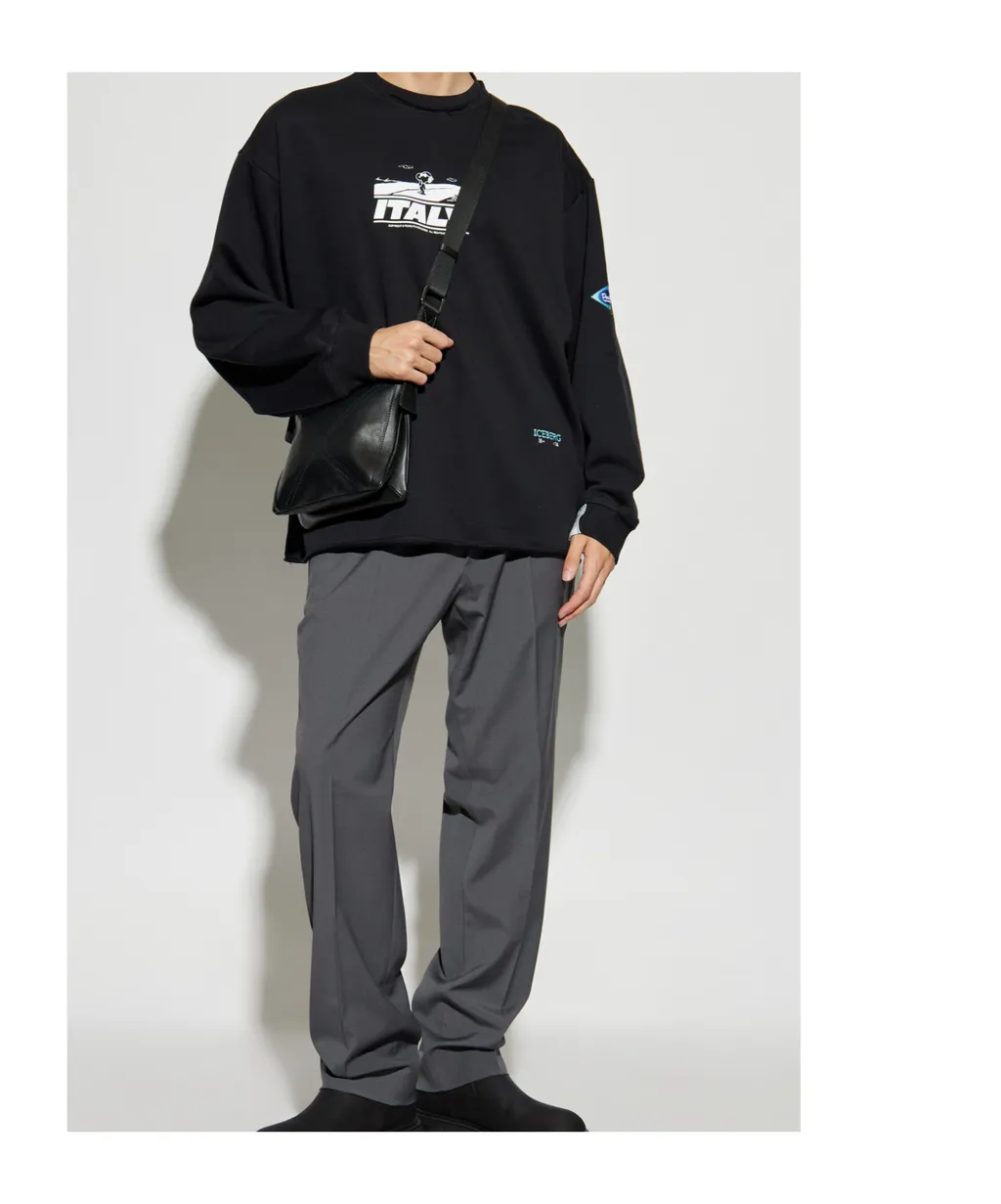 Crew Neck Printed Sweatshirt