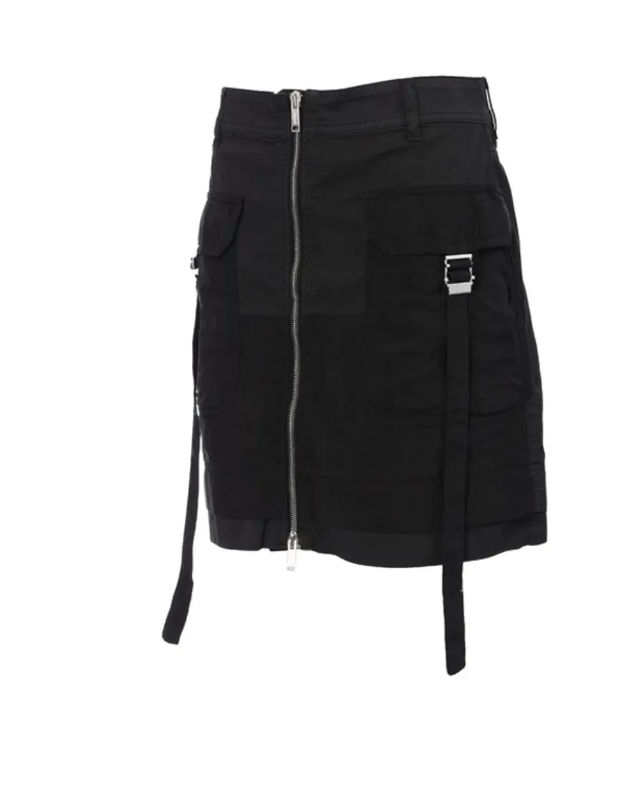 Zip-Detail Skirt