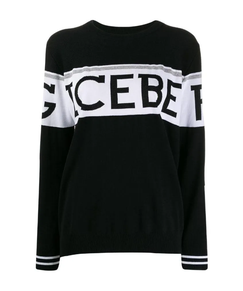 Knit Logo Print Jumper