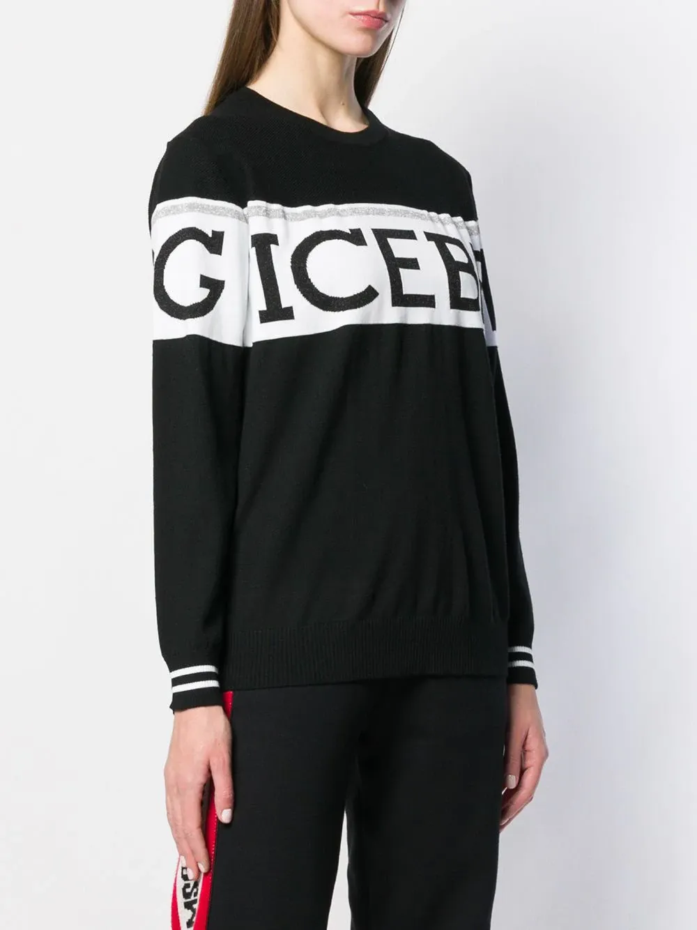 Knit Logo Print Jumper