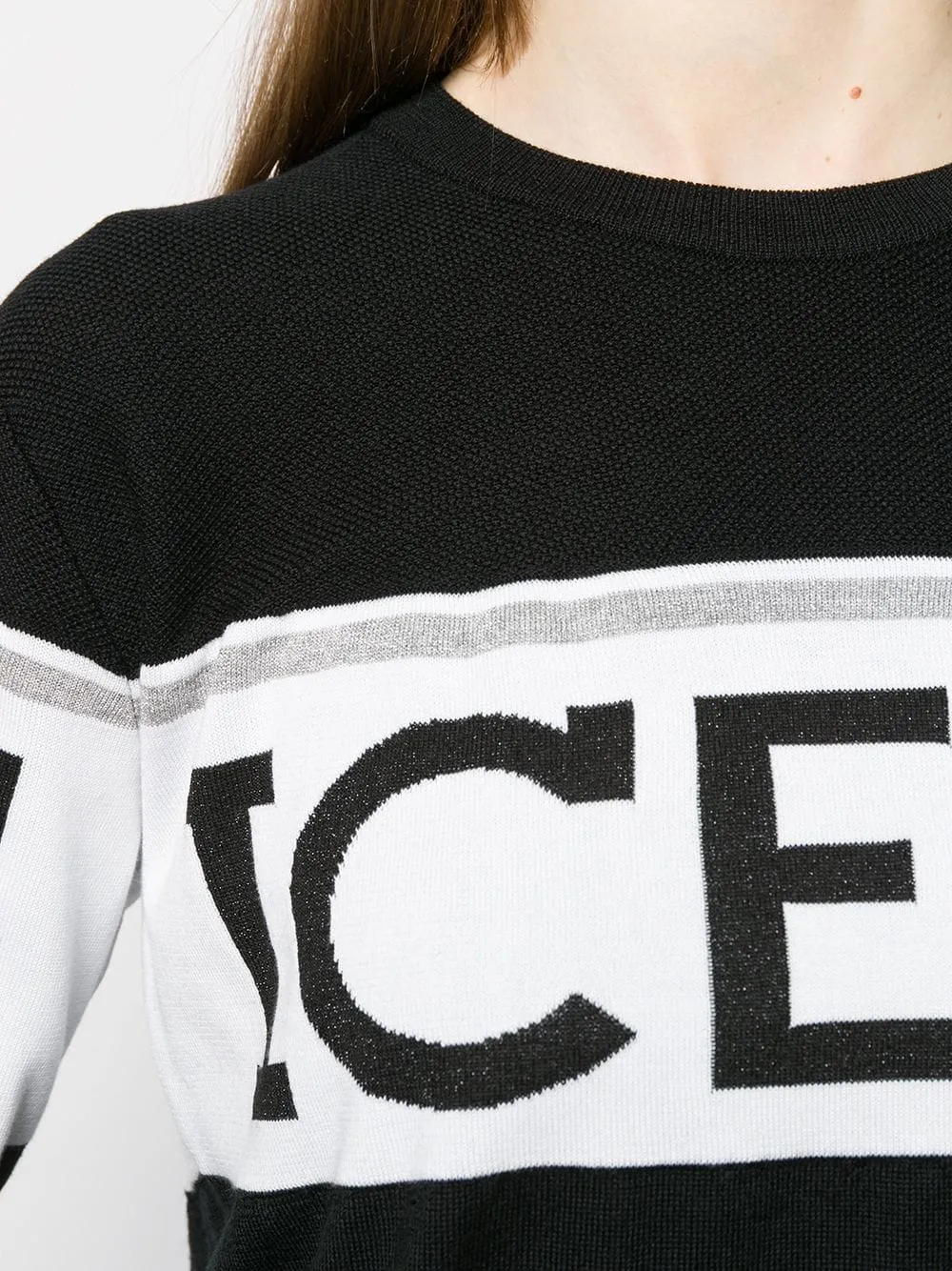 Knit Logo Print Jumper
