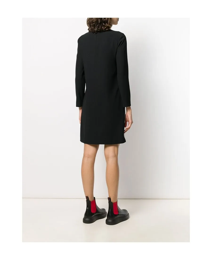 Logo Ribbon Medium-Length Dress
