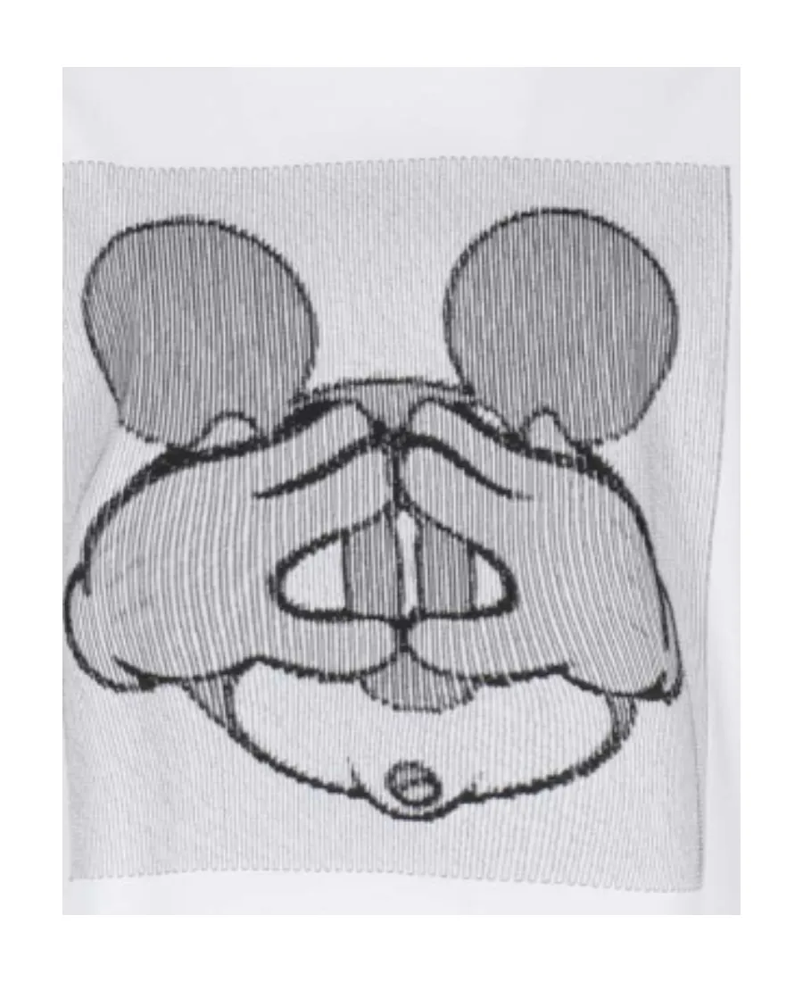 Cartoon-Print Crew-Neck T-Shirt