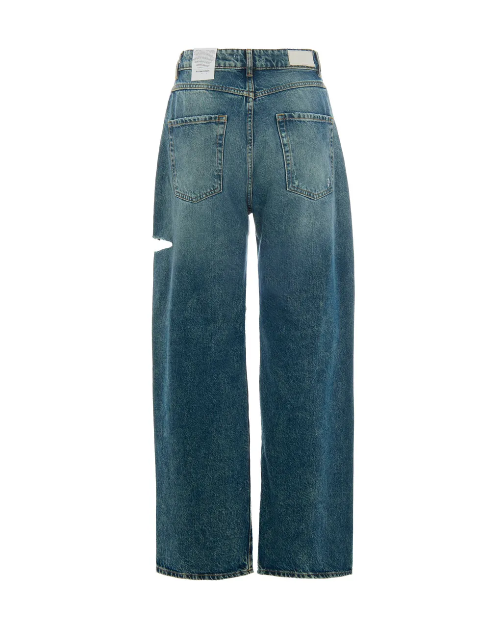 Denim Trousers With Belt Loops