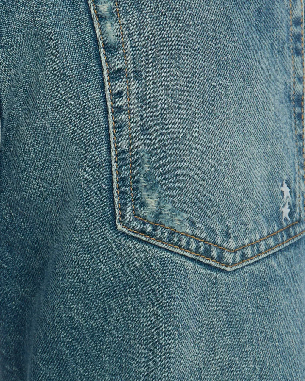 Denim Trousers With Belt Loops