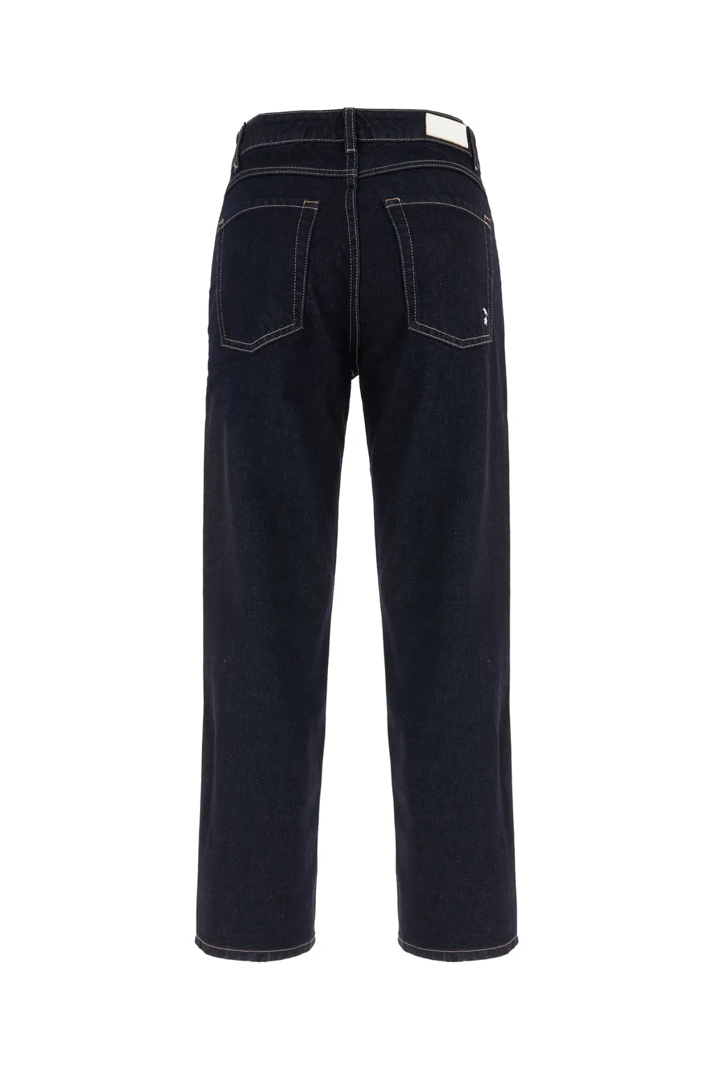 Belt-Lined Denim Trousers