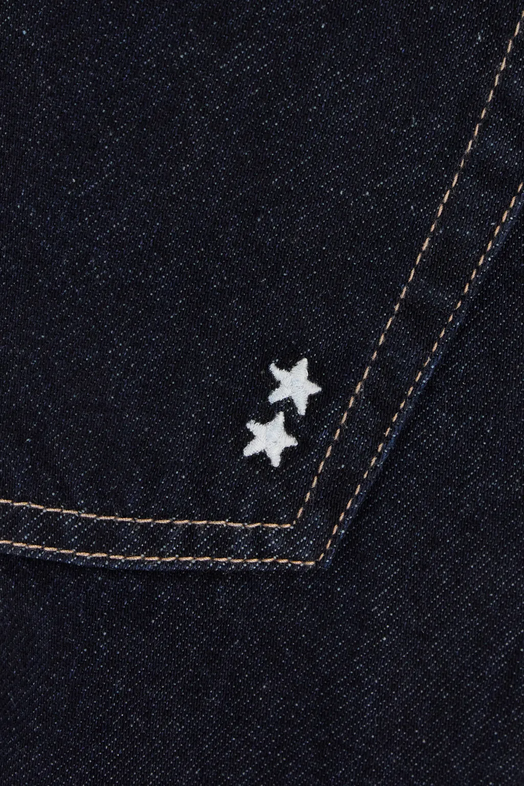 Belt-Lined Denim Trousers
