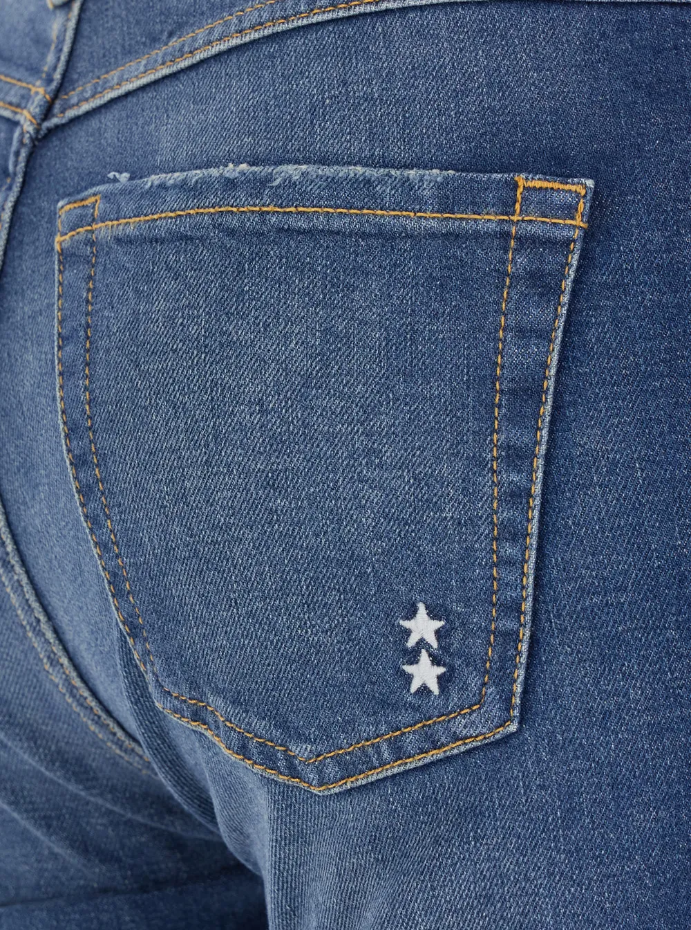 Flared Jeans With Rear Logo Patch