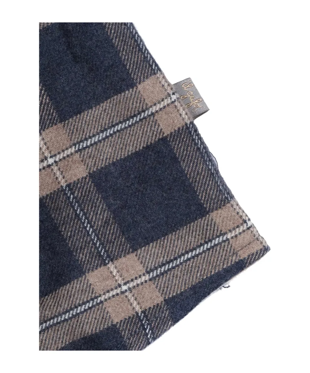 Plaid Pattern Hooded Tracksuit