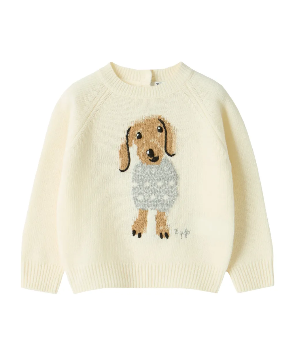 Long-Sleeved Knitted Jumper