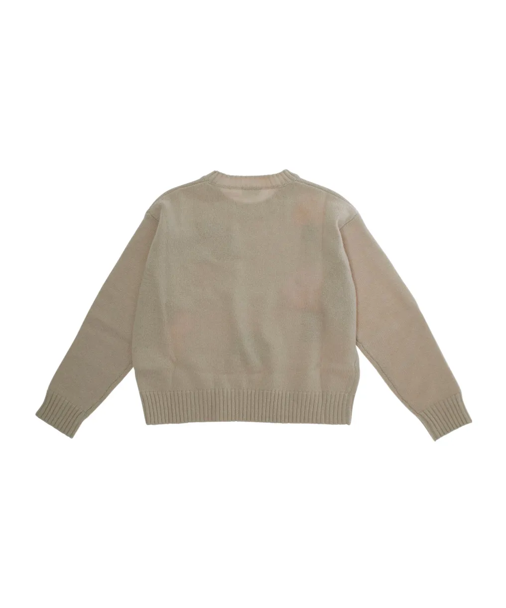 Mushroom-Embroidered Crewneck Jumper