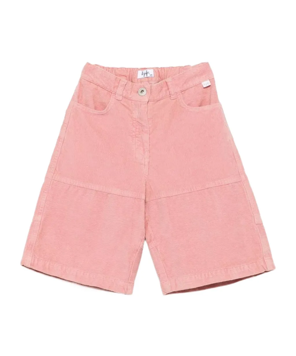 Corduroy Panelled Shorts