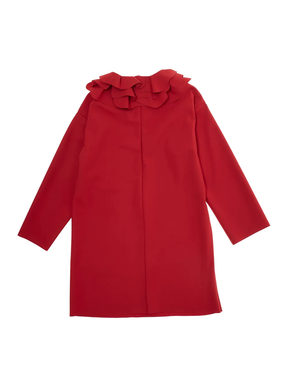 Layered Ruffled Straight Hem Dress