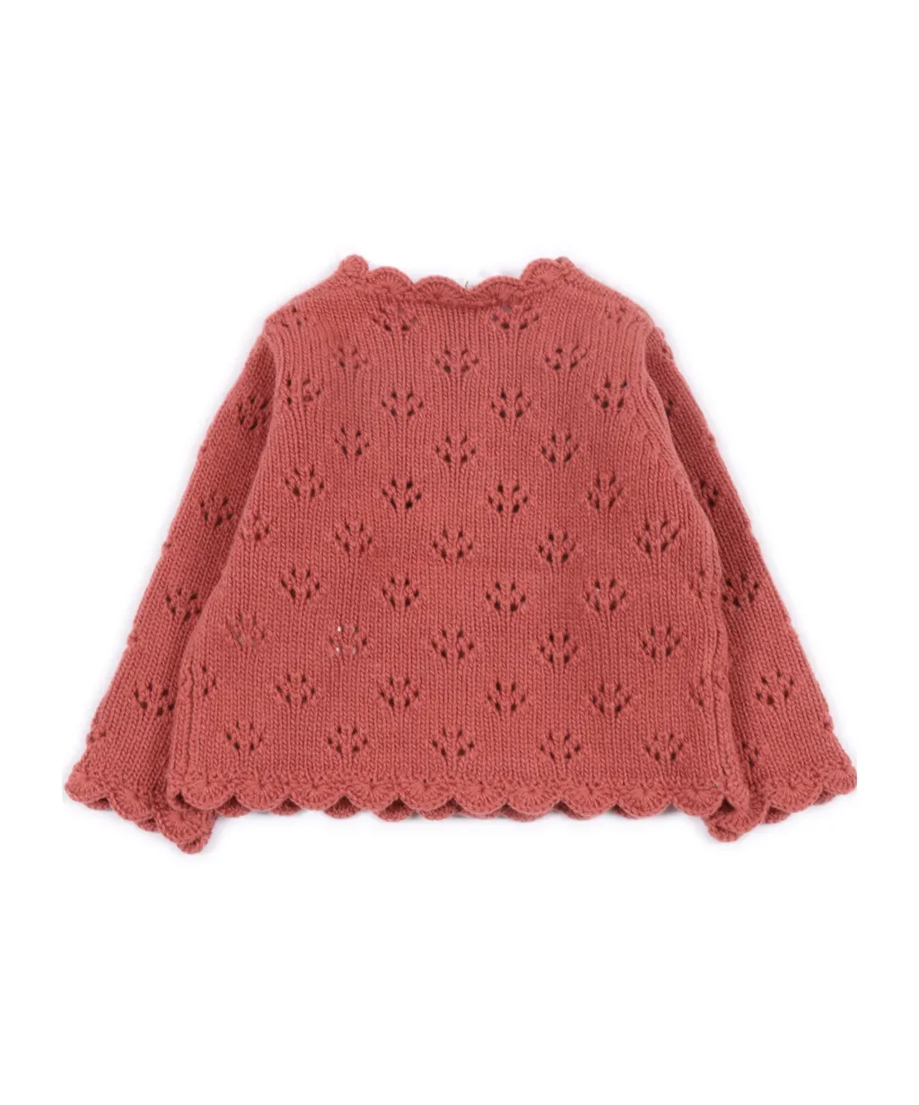 Openwork Pattern Cardigan