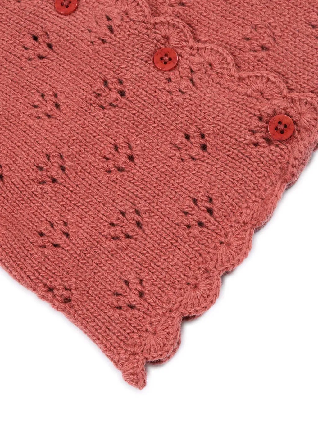Openwork Pattern Cardigan