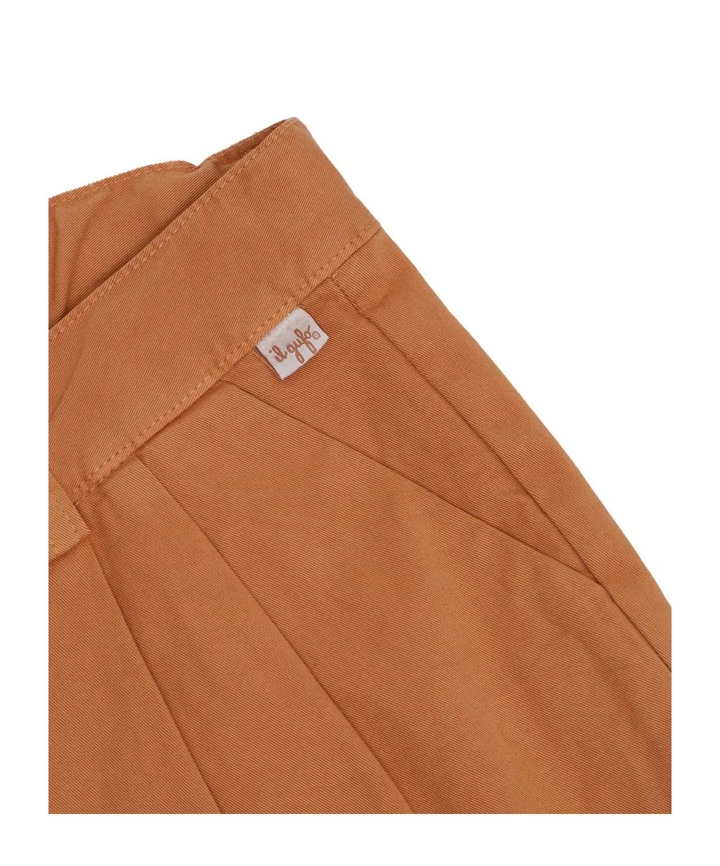 Gabardine Pleated Shorts