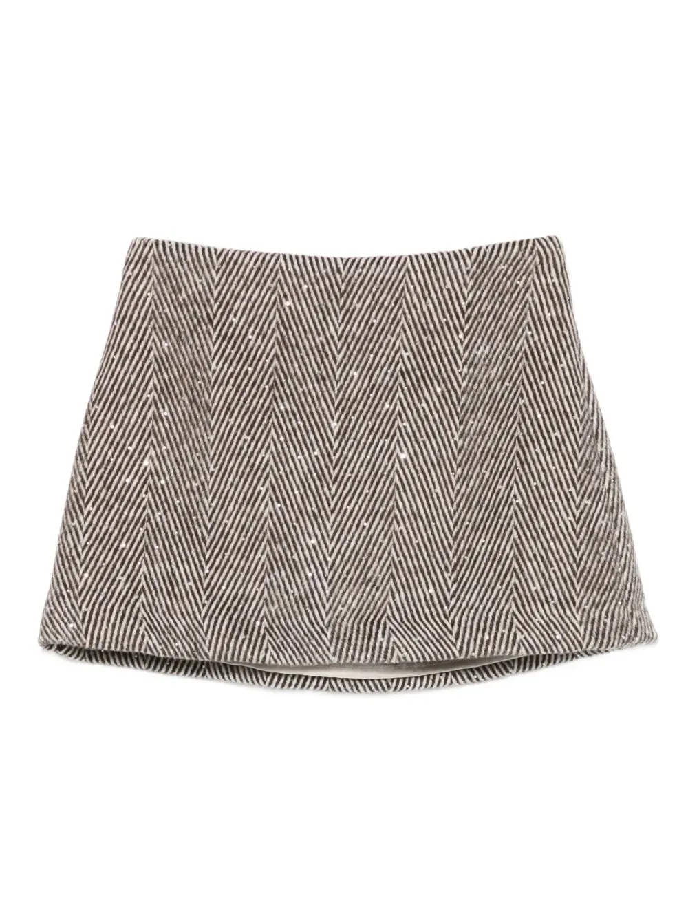 Herringbone-Pattern Skirt