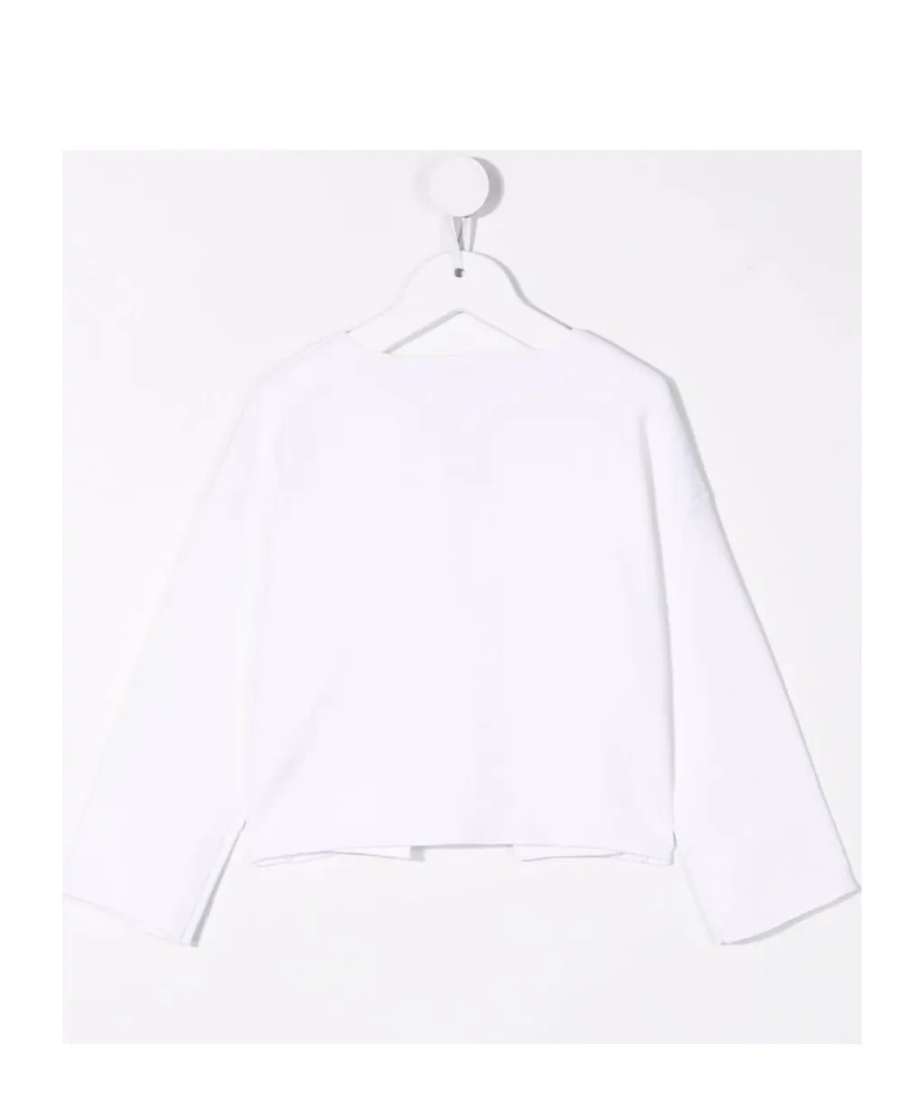 Fine-Knit Bow-Fastening Cardigan