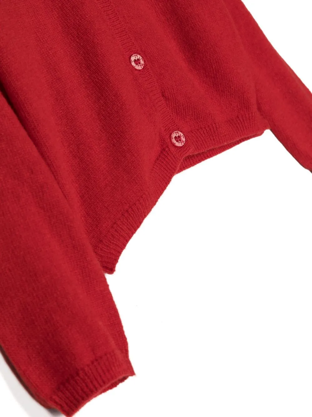 Round-Neck Virgin Wool Cardigan