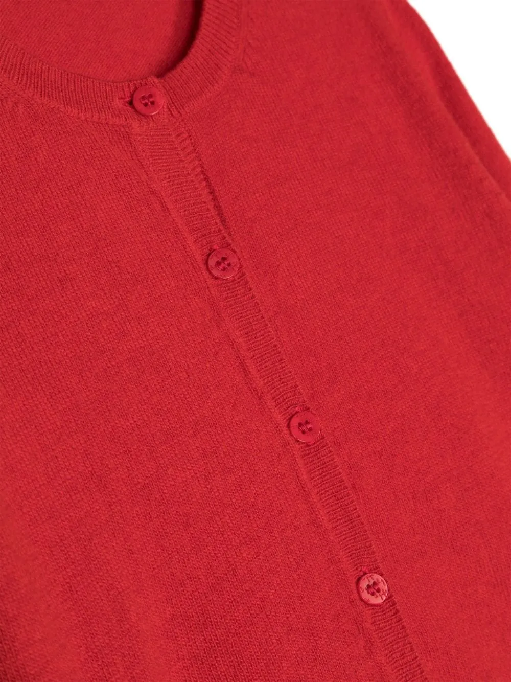 Round-Neck Virgin Wool Cardigan