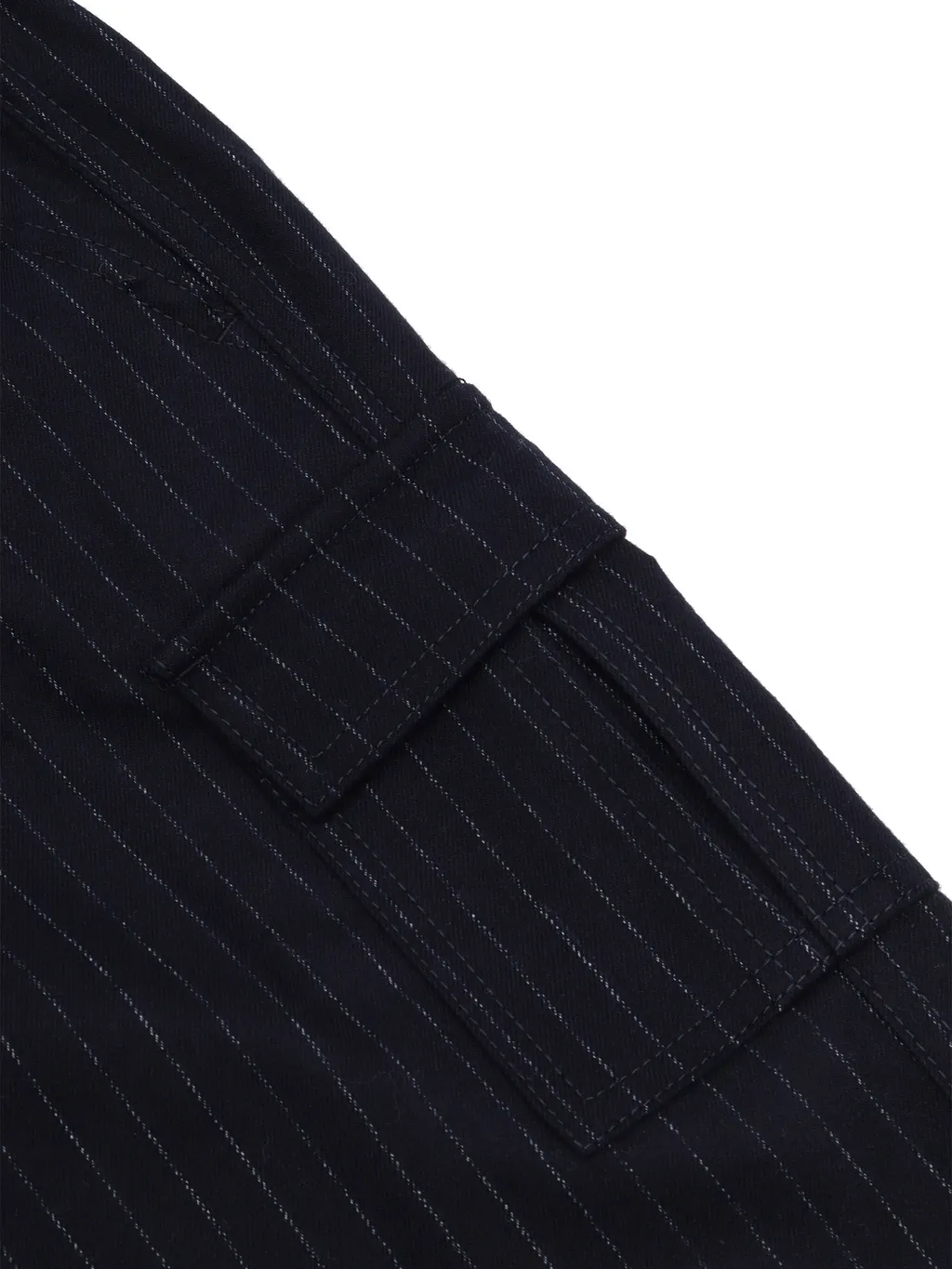 Pinstriped Twill Trousers