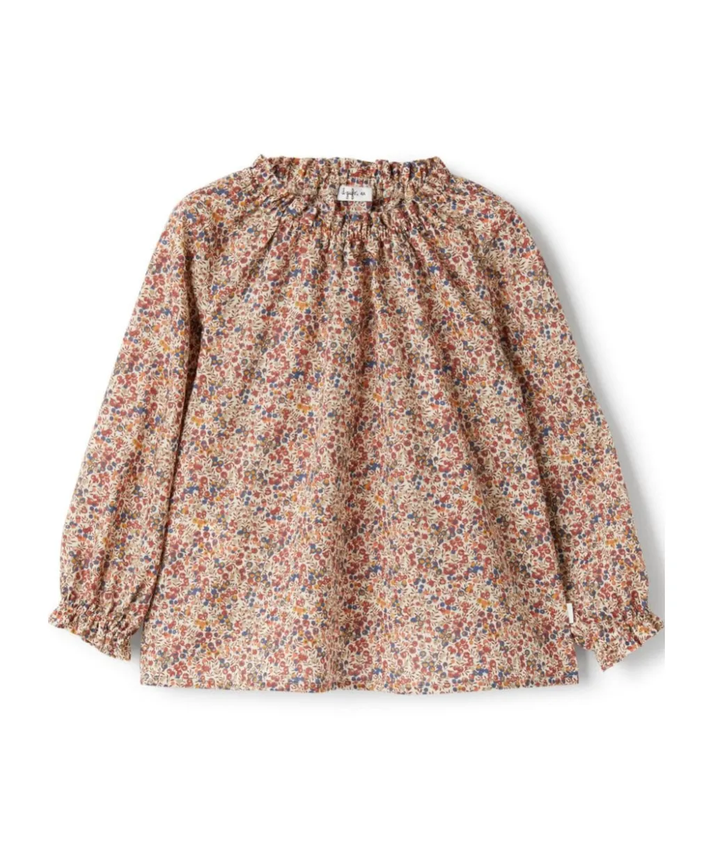 Floral-Print Blouse