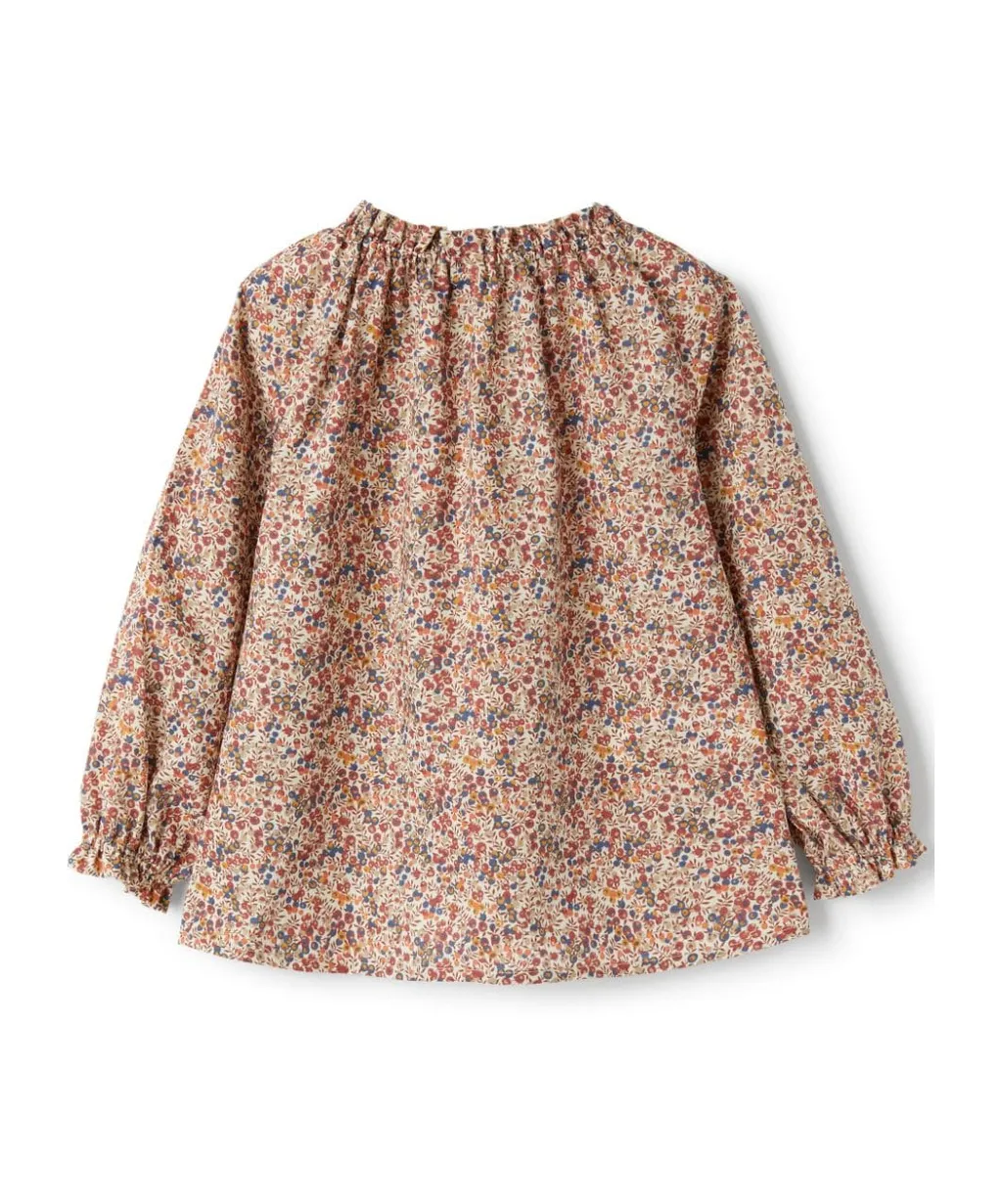 Floral-Print Blouse