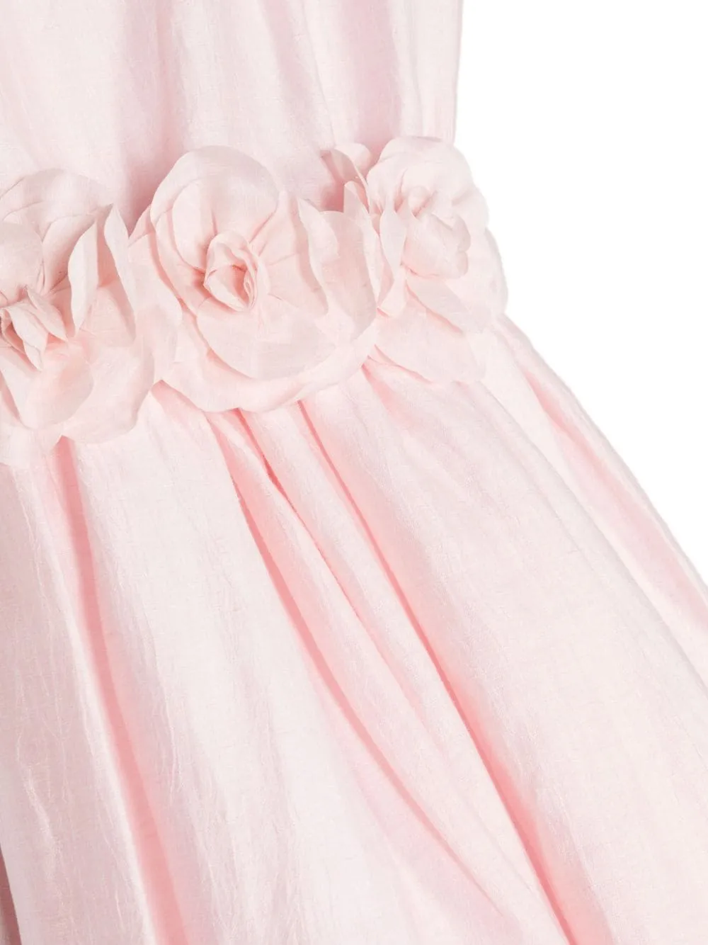 Floral-Appliqué Sleeveless Dress