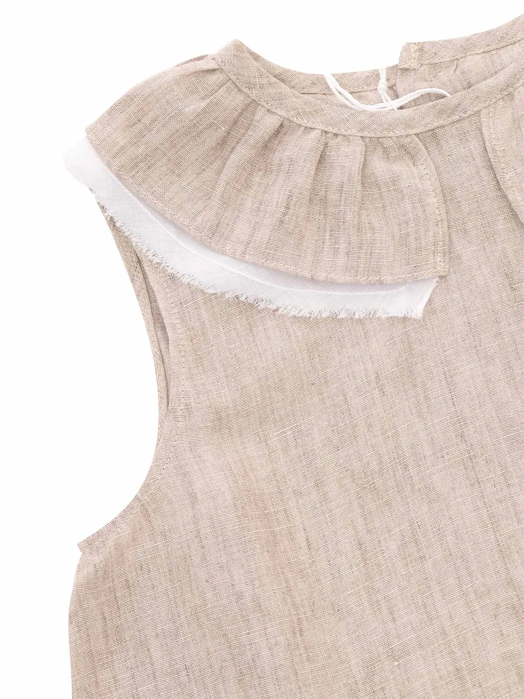 Crewneck Sleeveless Blouse