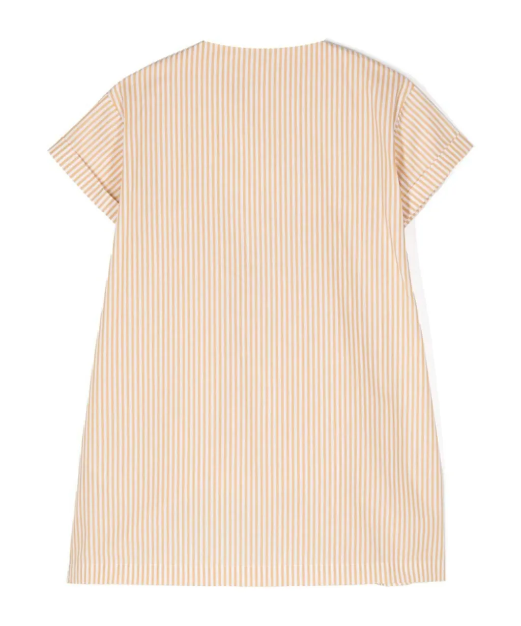 Striped Short-Sleeve Dress