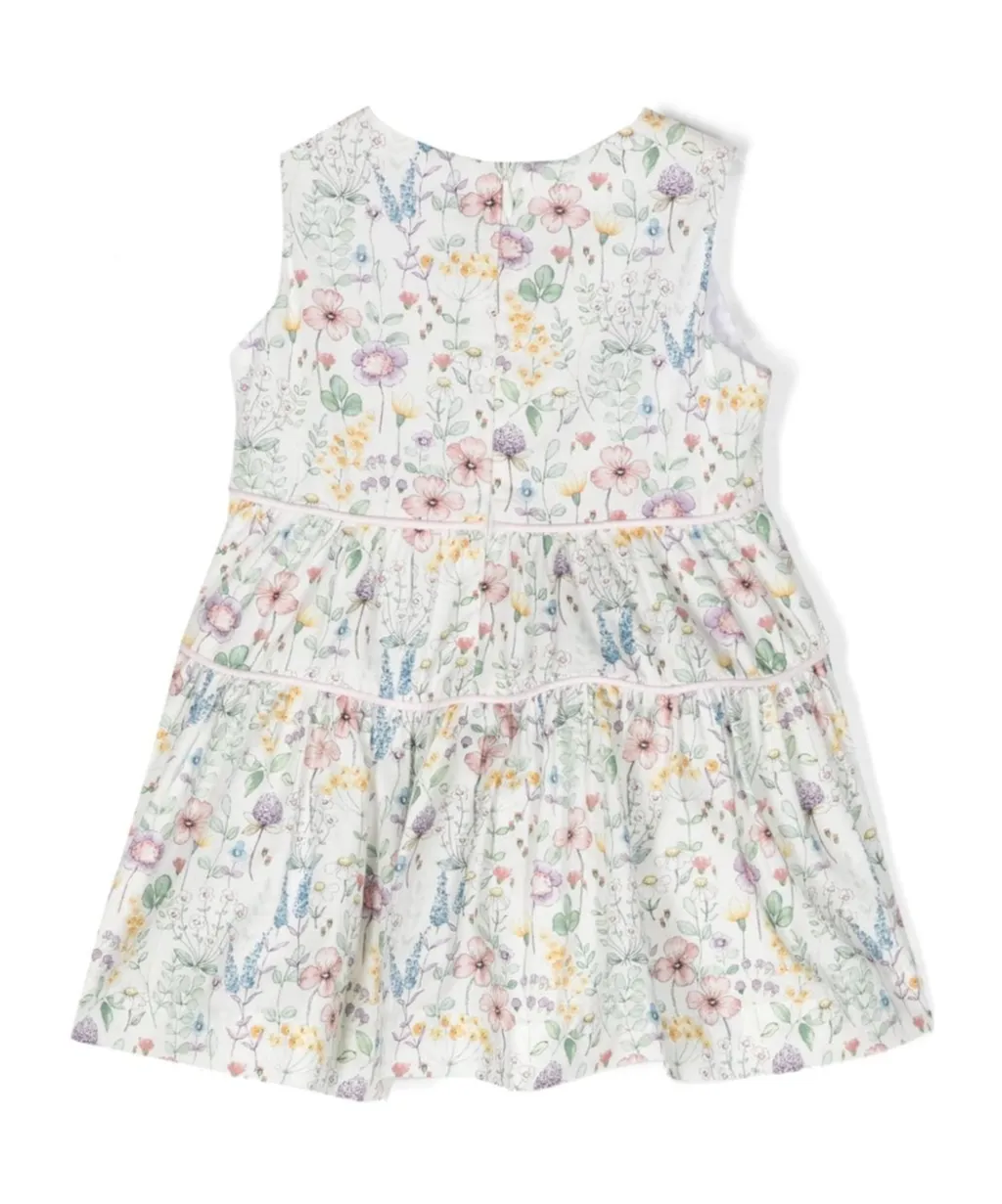 Floral-Pattern Sleeveless Dress