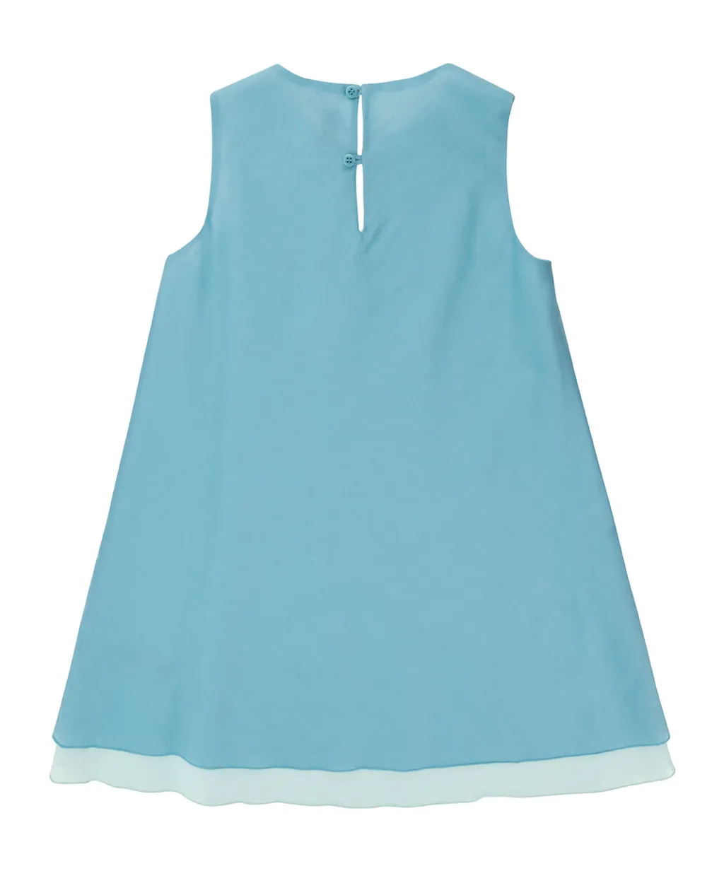 Layered Crewneck Sleeveless Dress