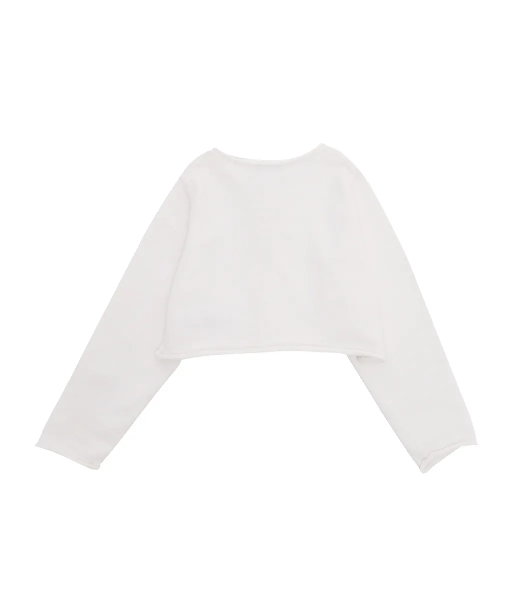 Crewneck Long-Sleeved Cardigan
