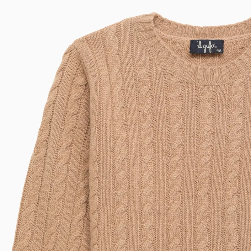 Cable-Knit Wool Jumper