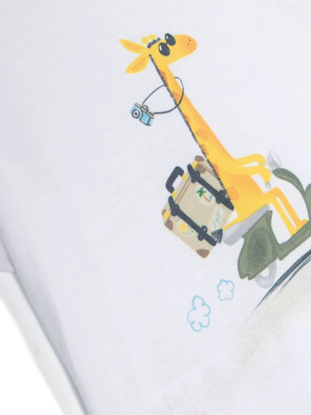 Giraffe-Printed Crewneck T-Shirt