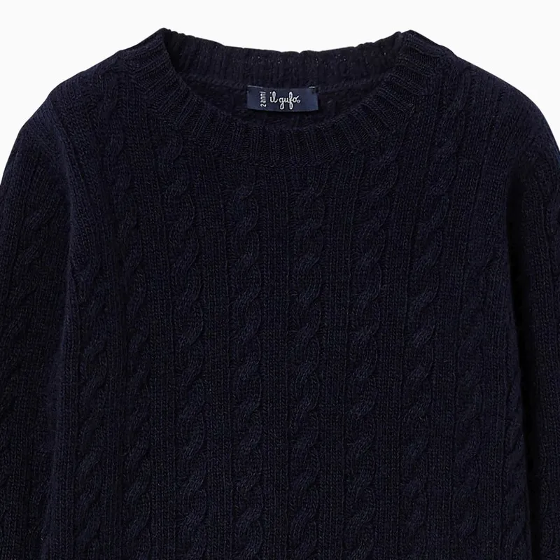 Cable-Knit Wool Jumper