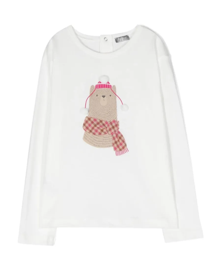 Teddy Bear Printed Crewneck T-Shirt