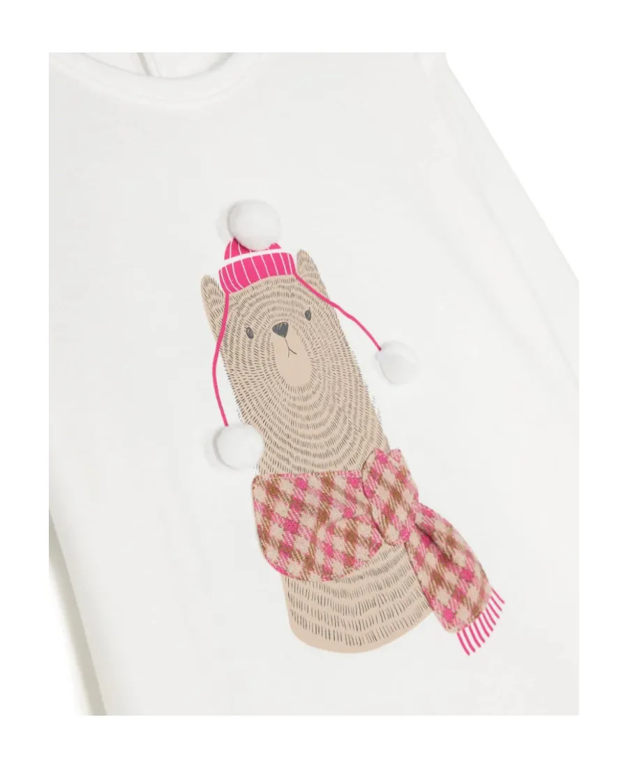 Teddy Bear Printed Crewneck T-Shirt