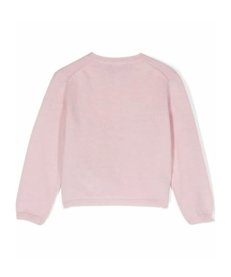 Round Neck Wool Cardigan