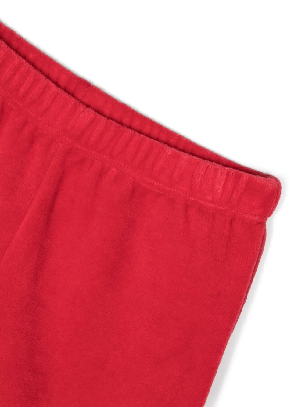 Ruffle-Collar Velvet Trousers Set
