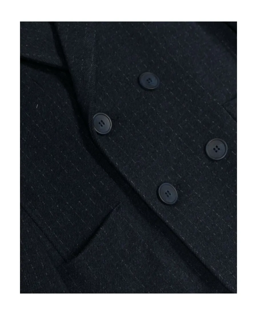 Double-Breasted Striped Blazer